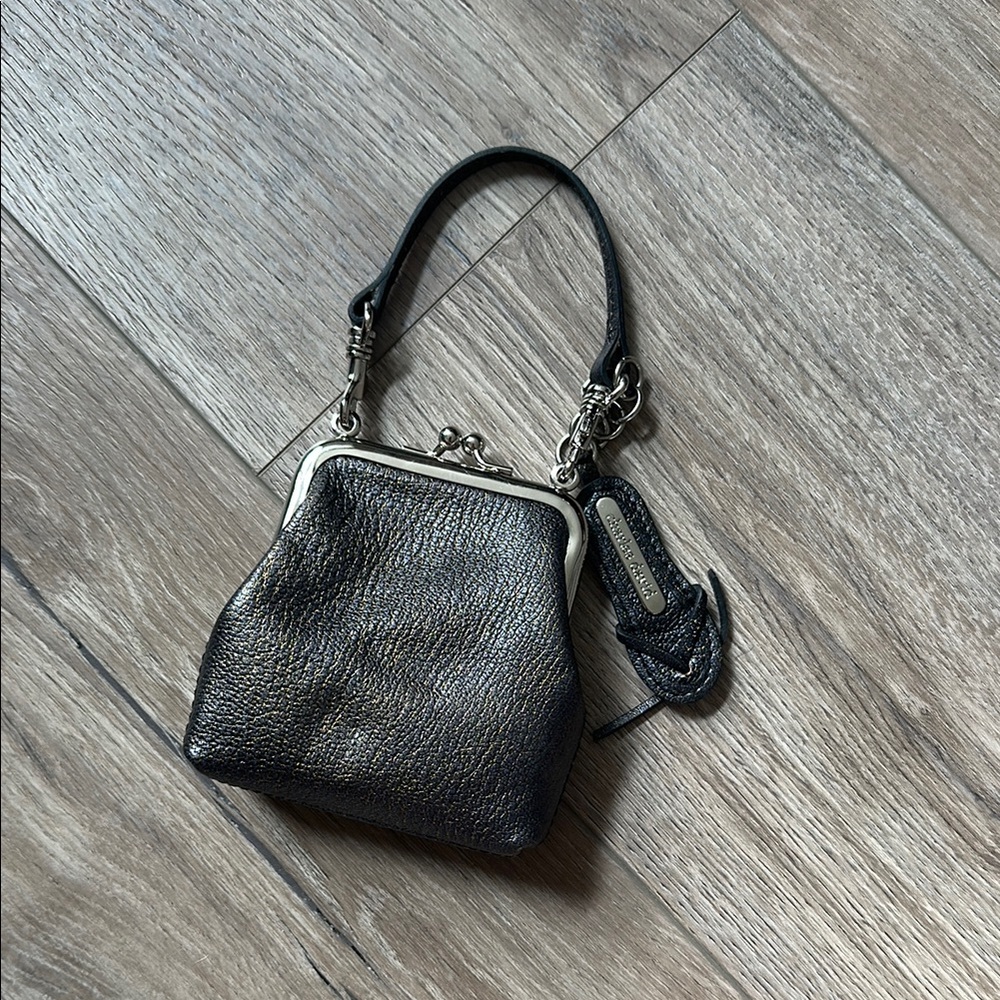 Charles David Black Mini Bag with Retro Frame Closure